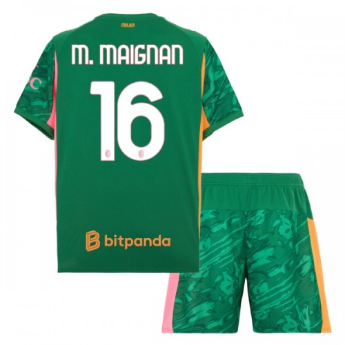 Dječji - Golmanski Dresovi Komplet AC Milan M. Maignan 16 2025-26 Zelena Dječji - Golmanski Dresovi Komplet AC Milan M. Maignan 16 2025-26 Zelena